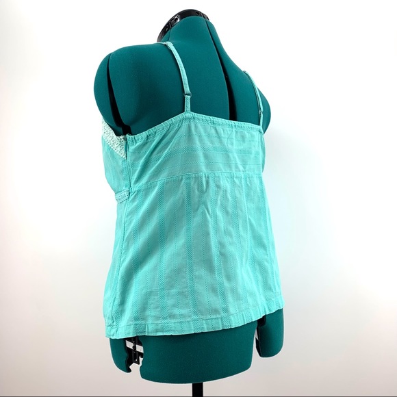 Reitman’s Seafoam Green Cotton Camisole Style Halter Top, Medium - Picture 4 of 16
